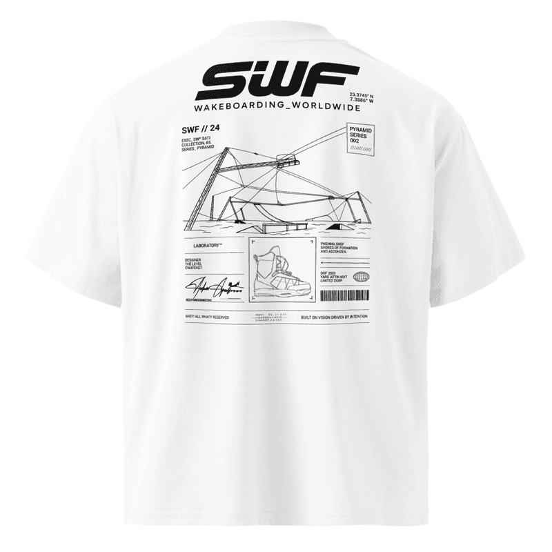 SWF Organic Oversized Tee — Blanc